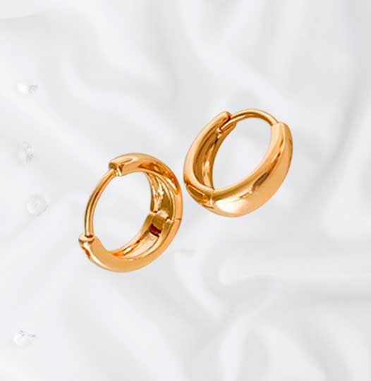 Mini argollas doradas