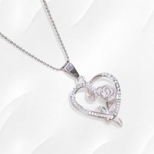 Dije Corazón y flor